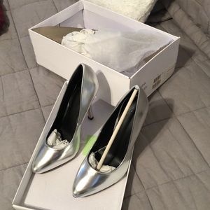 Silver heels